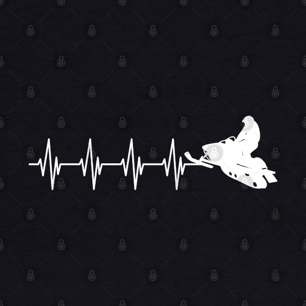 Snowmobile Heartbeat - Snowmobiling heartbeat w by KC Happy Shop